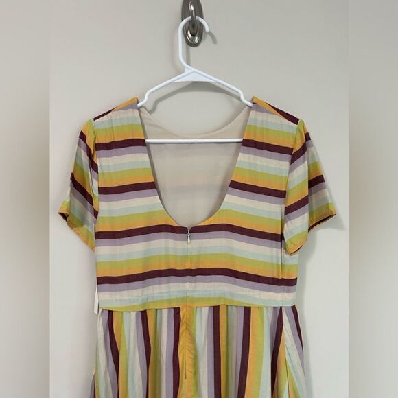 NWT Madewell Striped Scoop-Back Dress - Picture 16 of 16